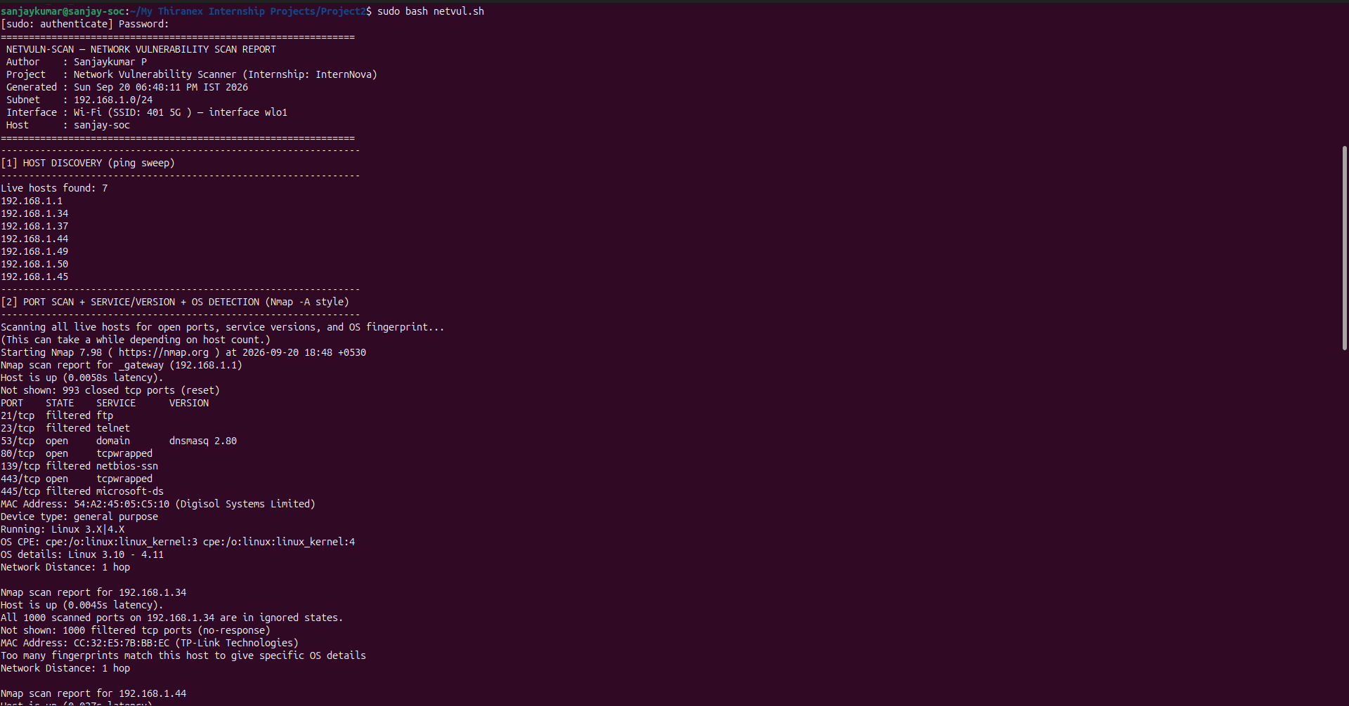 Vulnerability Scanner